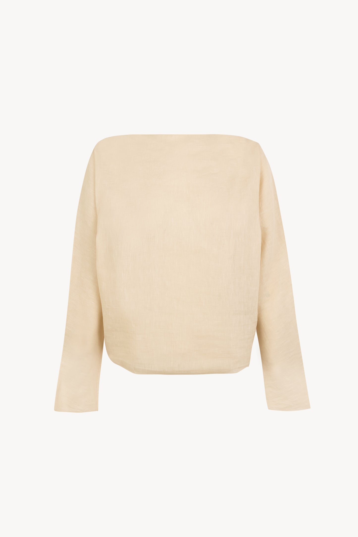 Pune, light beige cotton and linen top