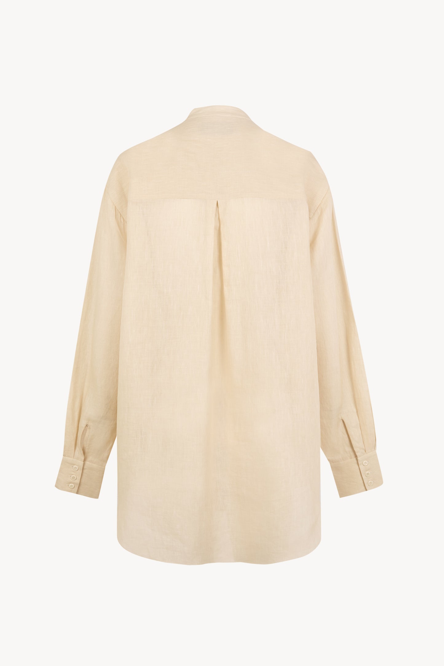 Raoul, light beige cotton and linen shirt