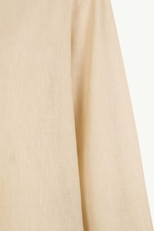 Raoul, light beige cotton and linen shirt