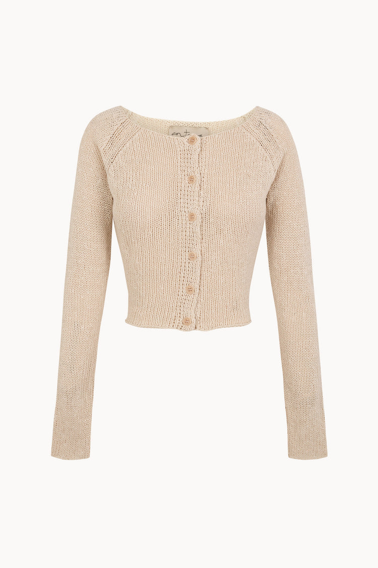 Sylva, cardigan de punto crudo