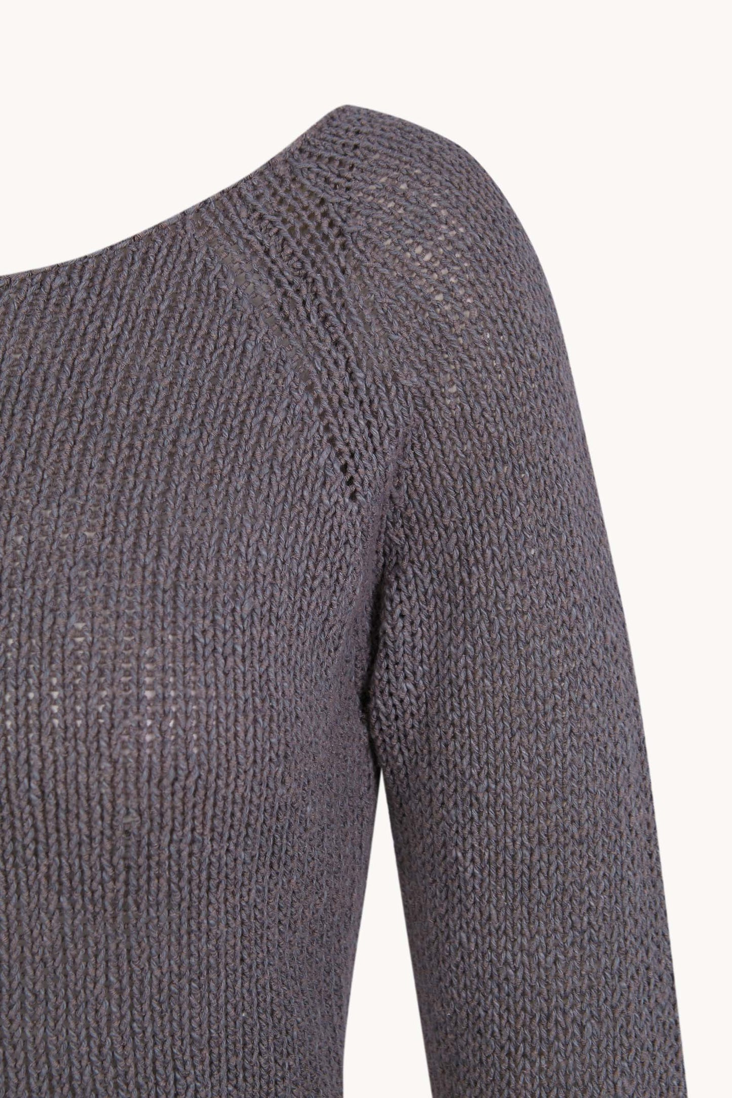 Sylva, cardigan de punto gris malva