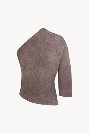 Sabina, fade mauve asymmetric top