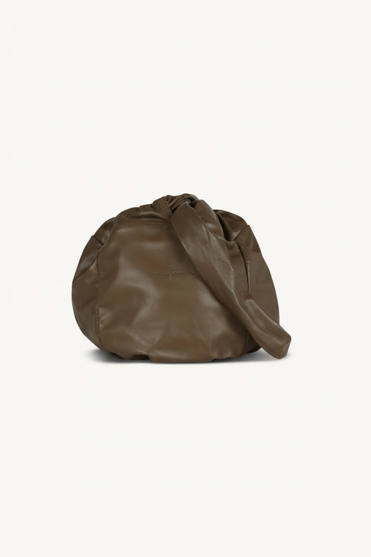 Sack S, khaki small leather bag