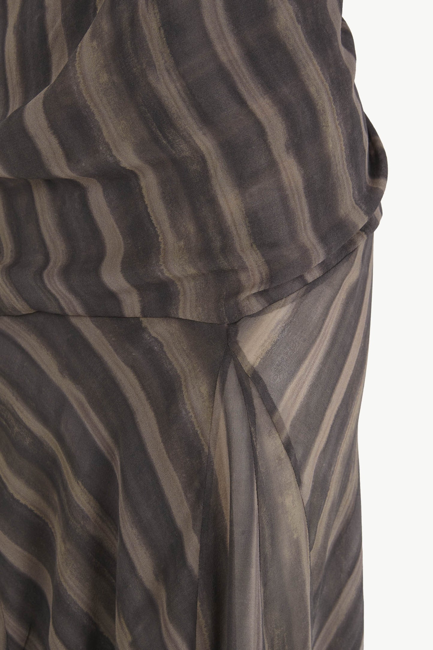 Ursula, vestido largo de seda orea print