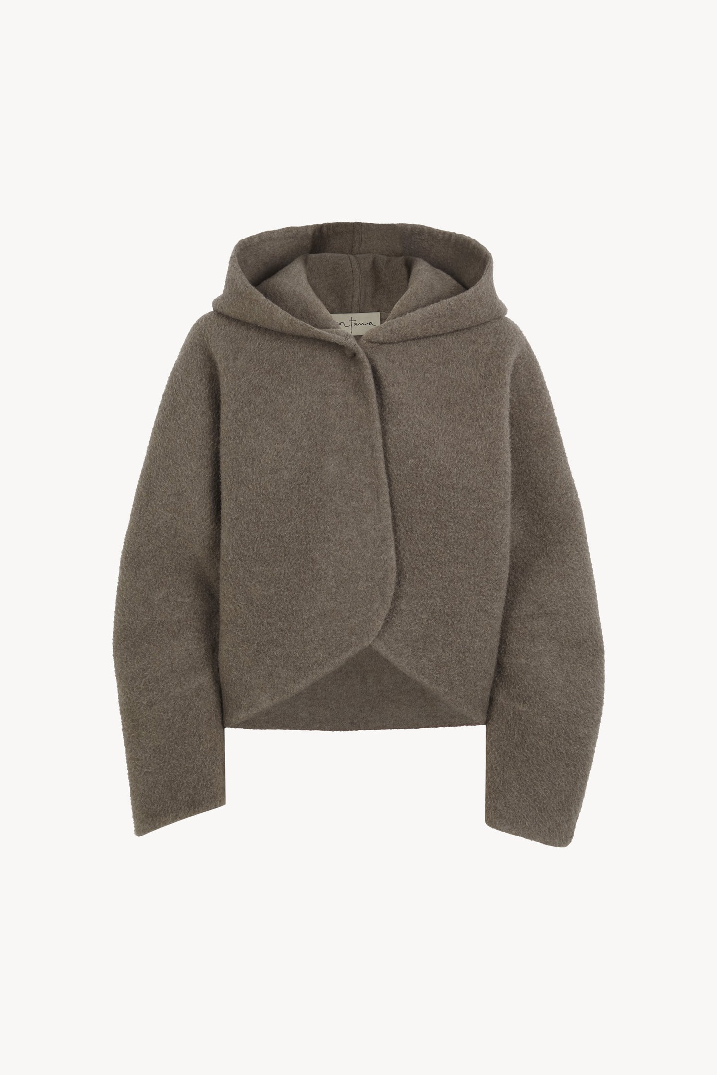 Abrazo, double-faced taupe cashmere jacket