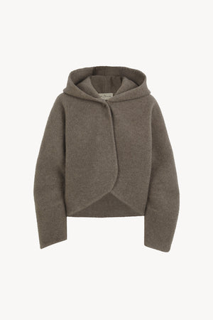 Abrazo, double-faced taupe cashmere jacket
