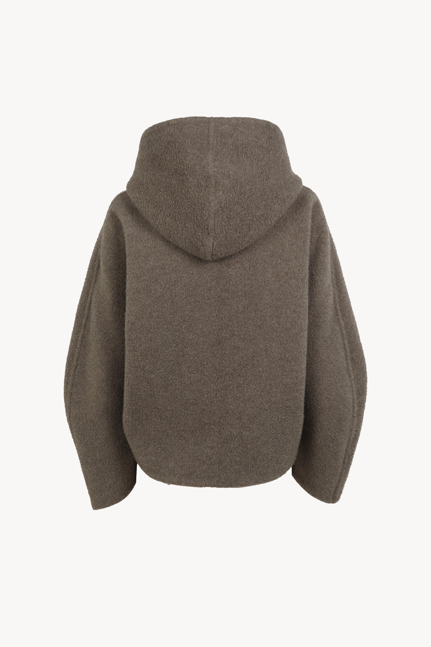 Abrazo, double-faced taupe cashmere jacket