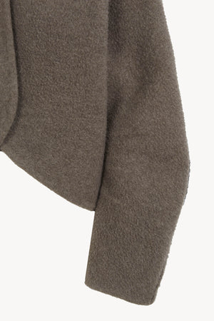 Abrazo, double-faced taupe cashmere jacket