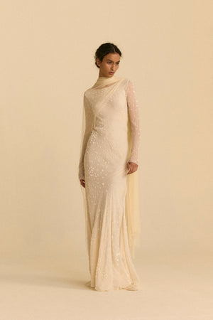 Vestido Acacia, velo Tulle