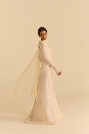 Vestido Acacia, velo Tulle