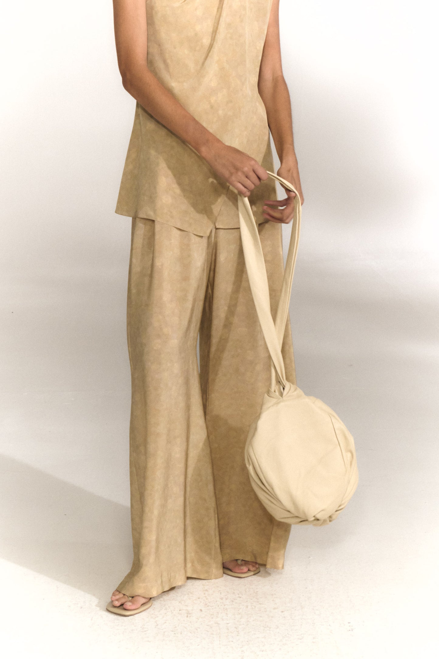 Ada, pantalon de seda flora print