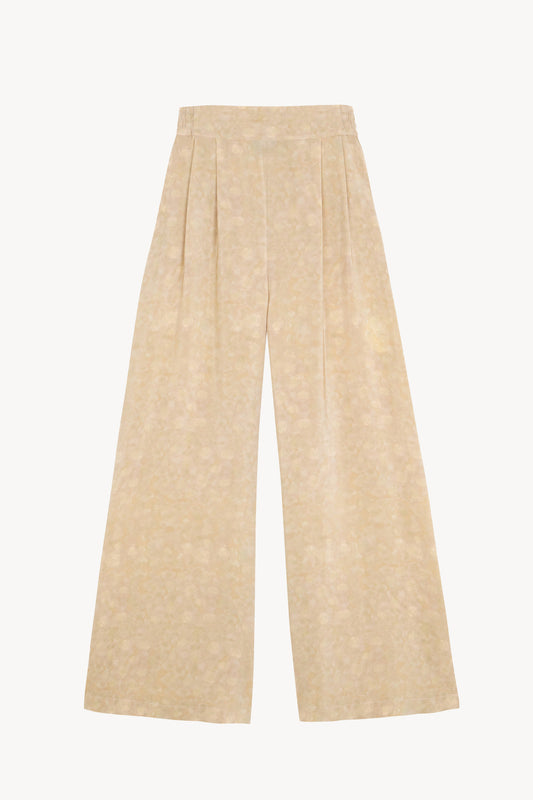 Ada, pantalon de seda flora print