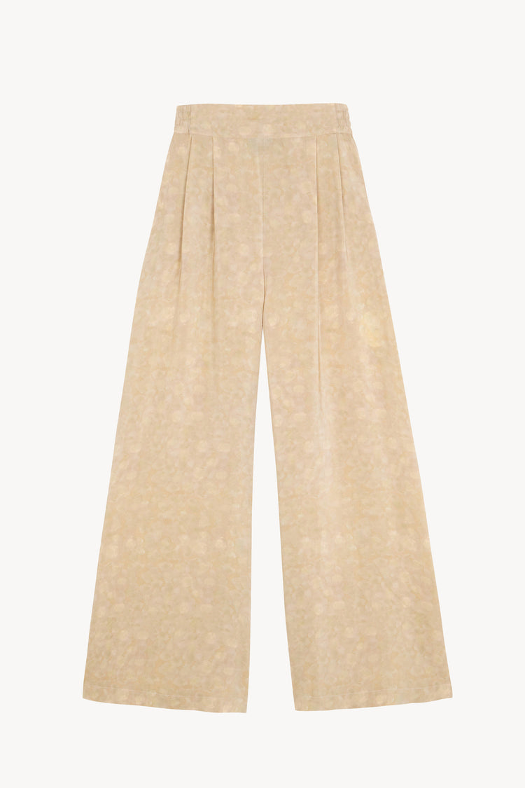 Ada, pantalon de seda flora print