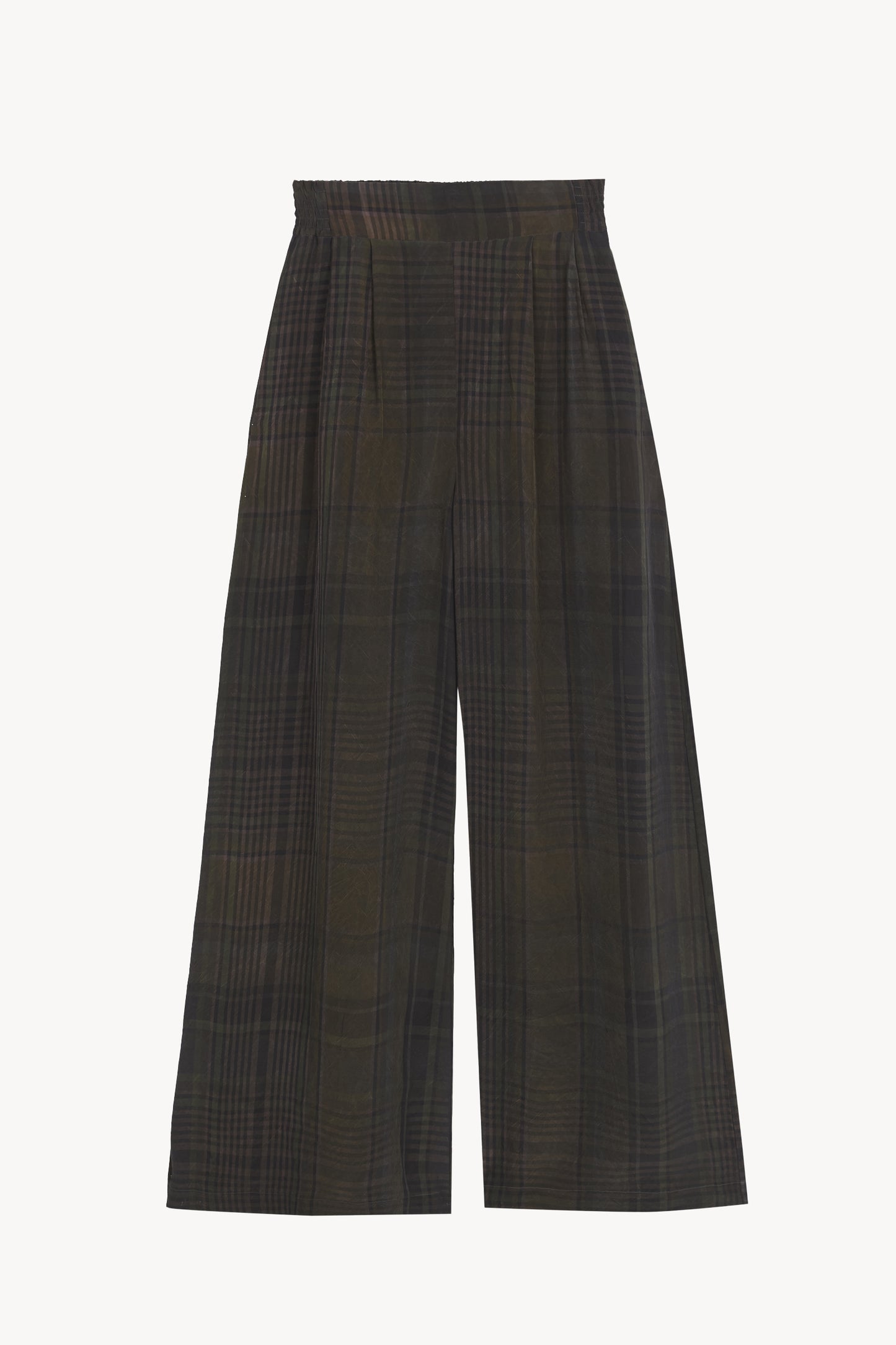 Agate, wide pants maltinto checks
