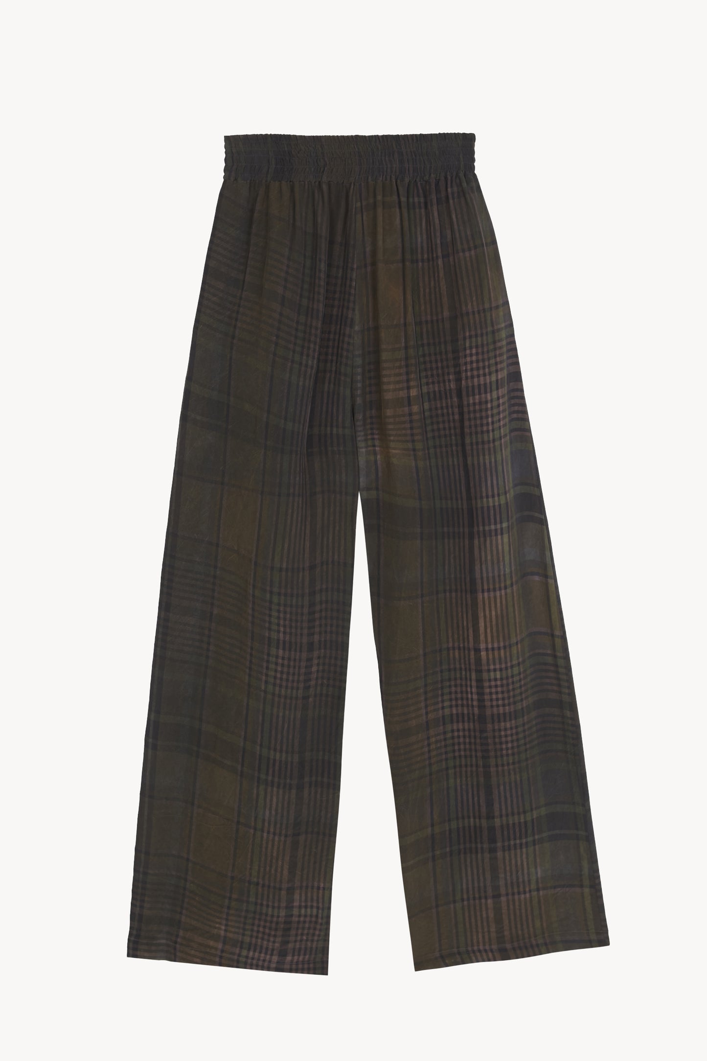 Agate, wide pants maltinto checks