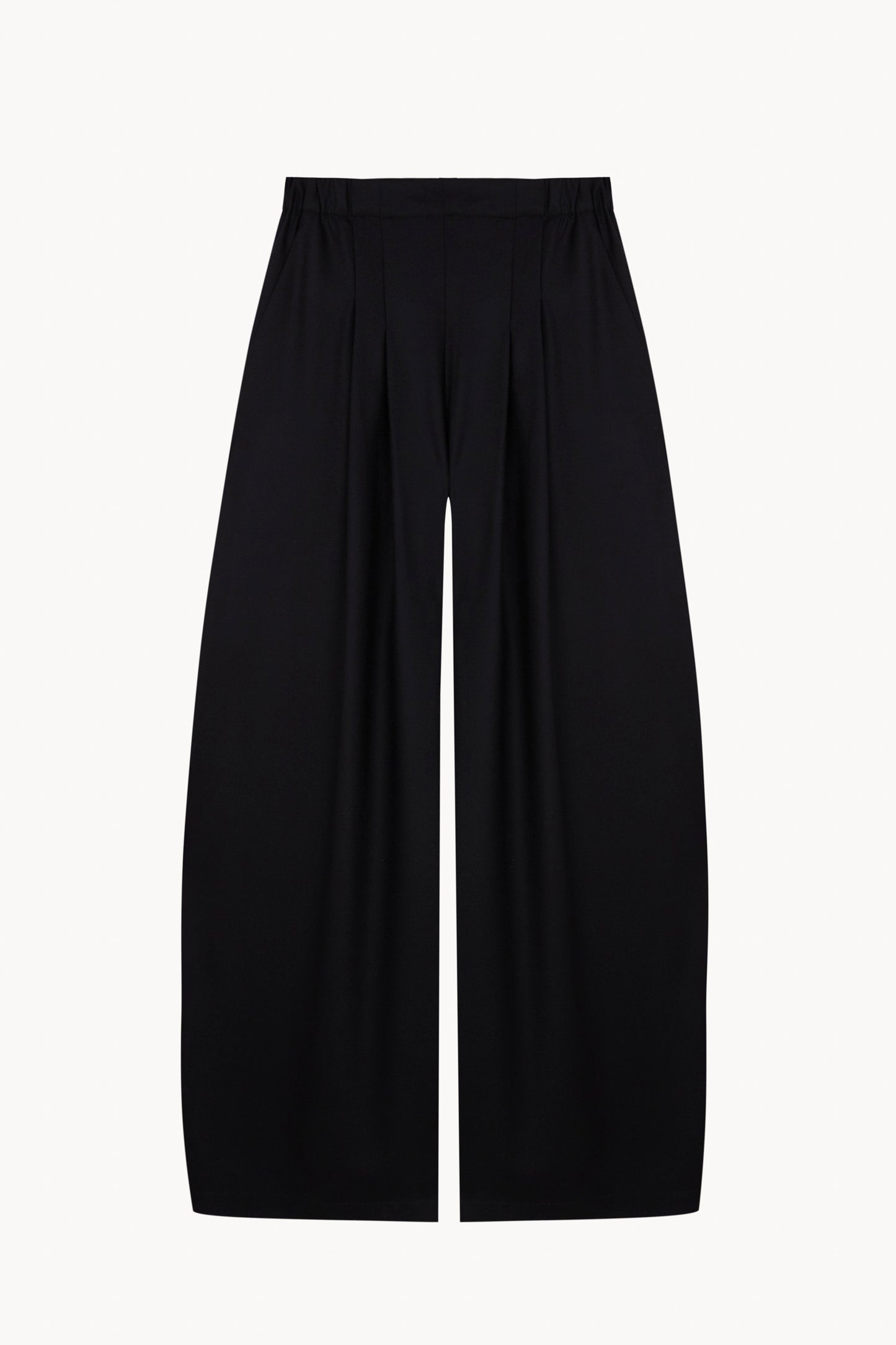 Ahora, black virgin wool trousers