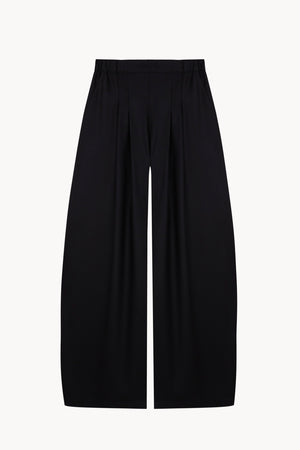 Ahora, black virgin wool trousers