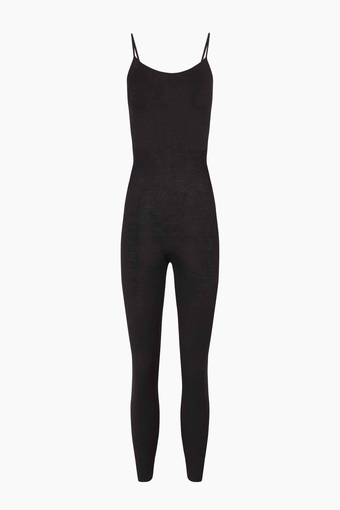 Airi, jumpsuit in black silk knit
