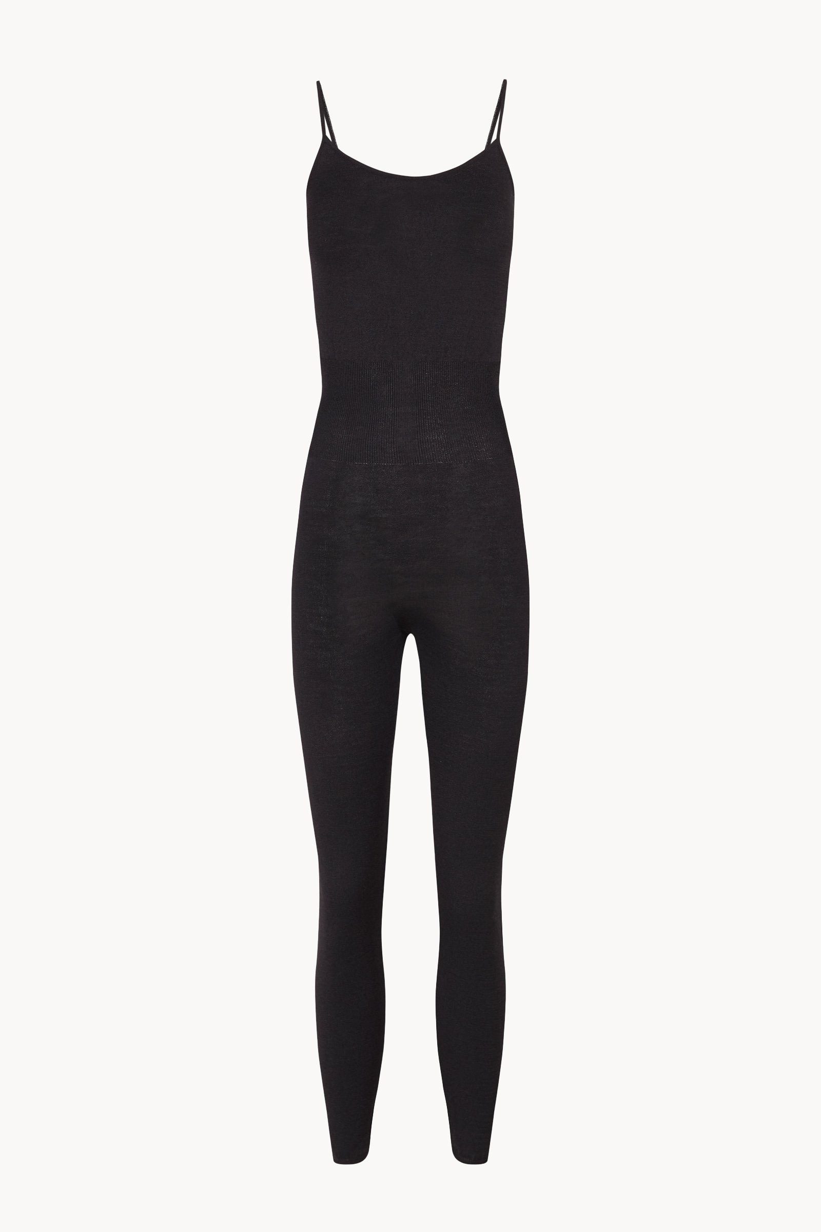 Airi, jumpsuit in black silk knit