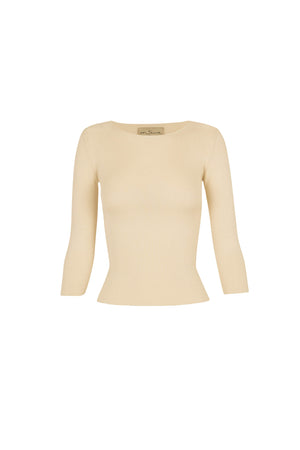 Alaska, ivory long sleeve sweater