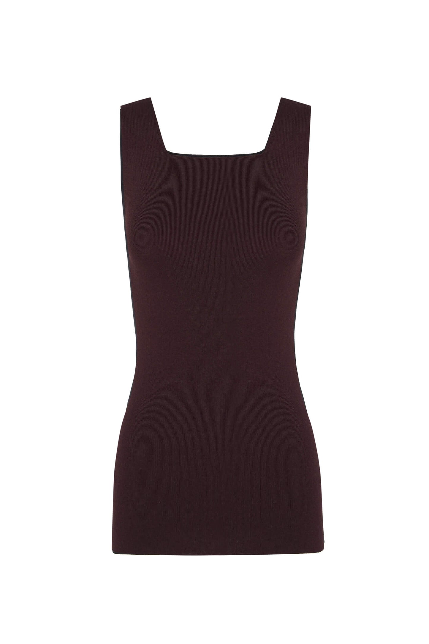 Alaska, plum sleeveless top