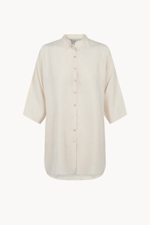 Alba, camisa en seda vainilla