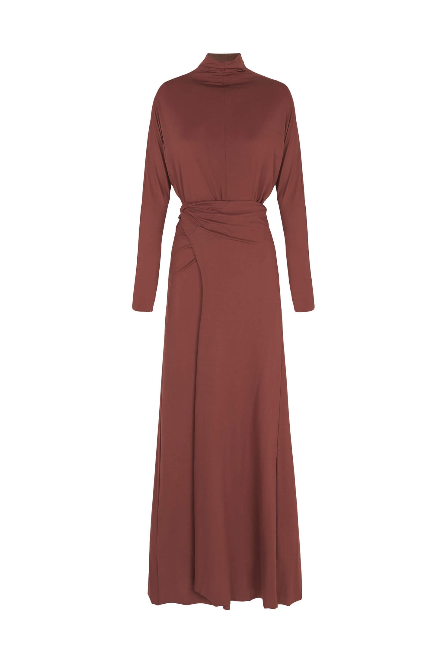 Alice, garnet stretch cupro dress