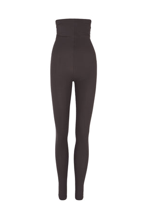 Alice, graphite stretch cupro leggings