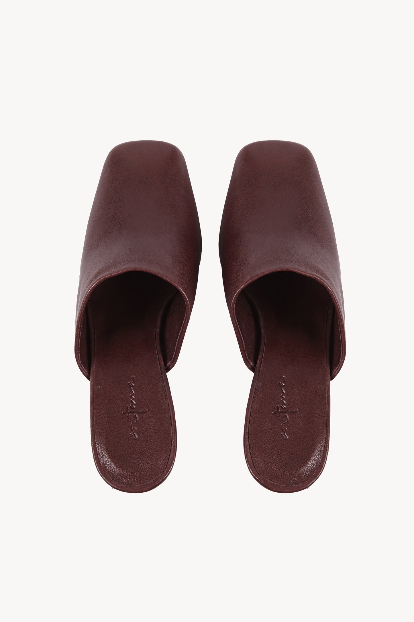 Alice, mule en piel burdeos