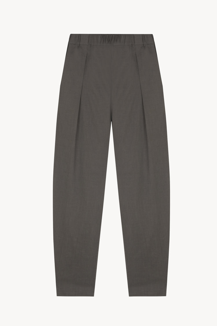 Ama, dark grey hemp and viscose pants
