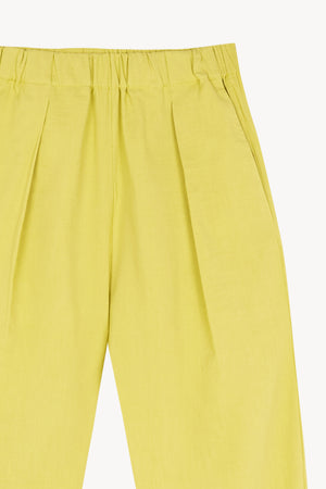 Ama, lime hemp and viscose trousers