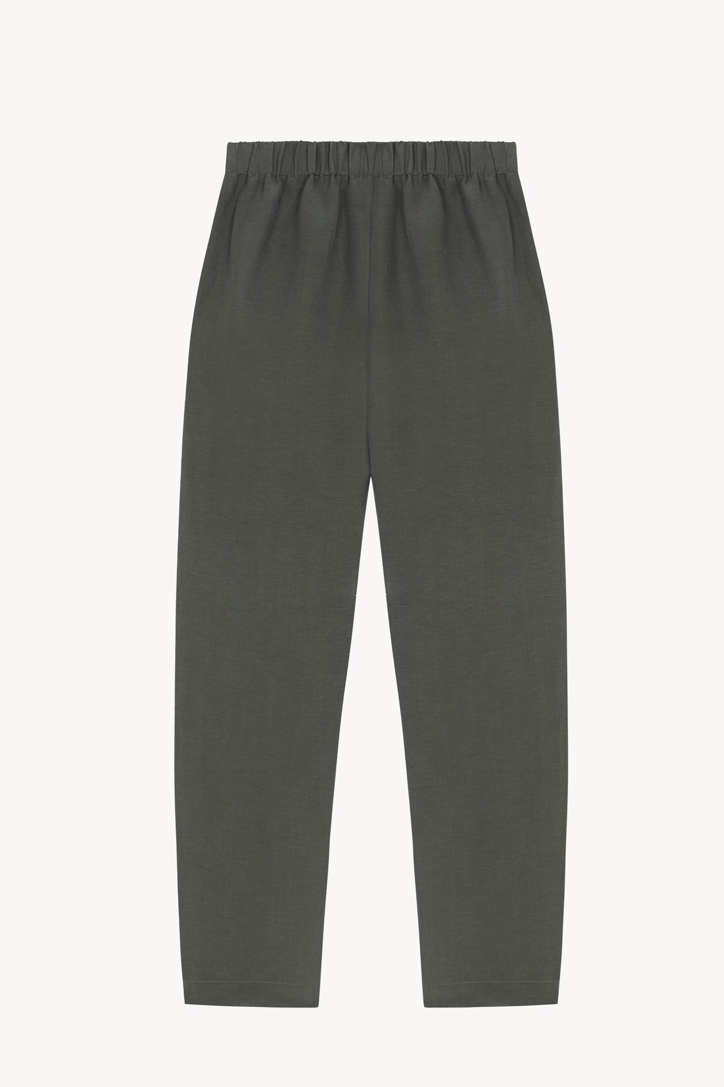 Ama, pantalon de lino y seda verde oceano