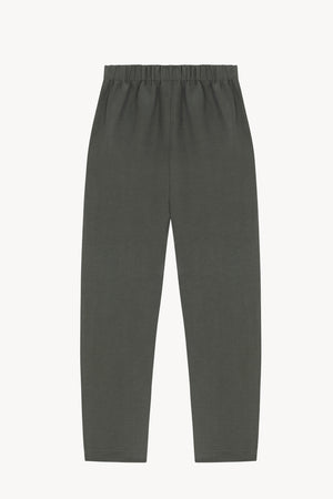 Ama, pantalon de lino y seda verde oceano