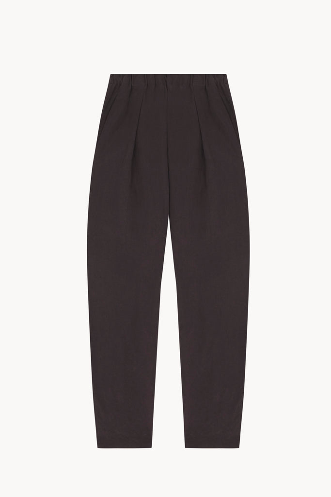 Amar, pantalon moka de lino y seda