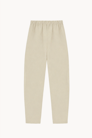 Amar, stone linen and silk trousers