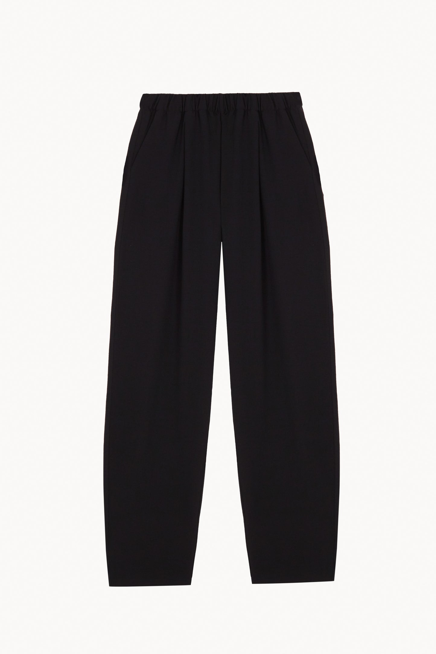 Amara, pantalon negro de lana virgen y viscosa