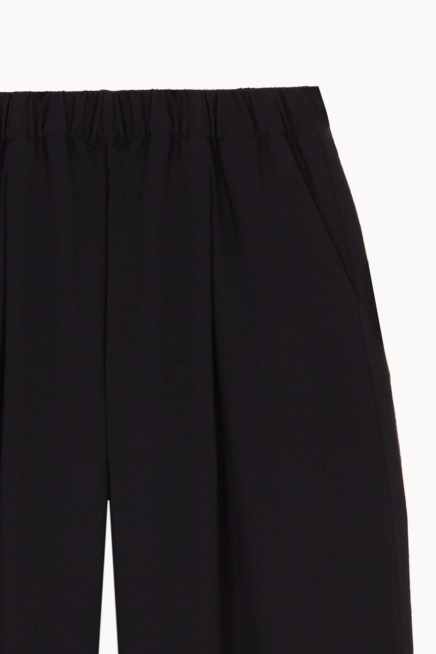 Amara, pantalon negro de lana virgen y viscosa