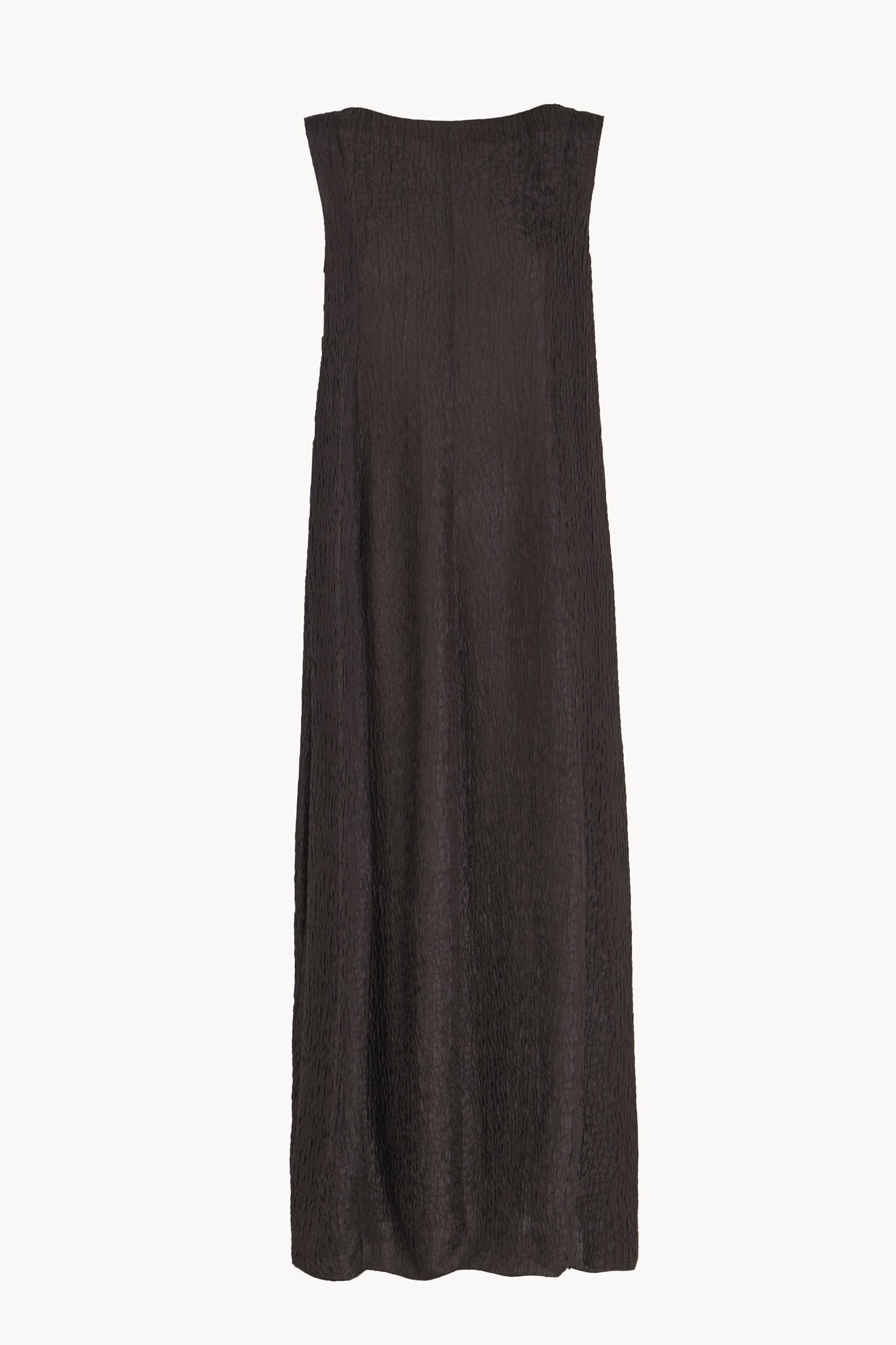 Anhelo, mocha silk balloon maxi dress