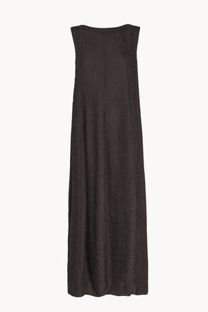 Anhelo, mocha silk balloon maxi dress