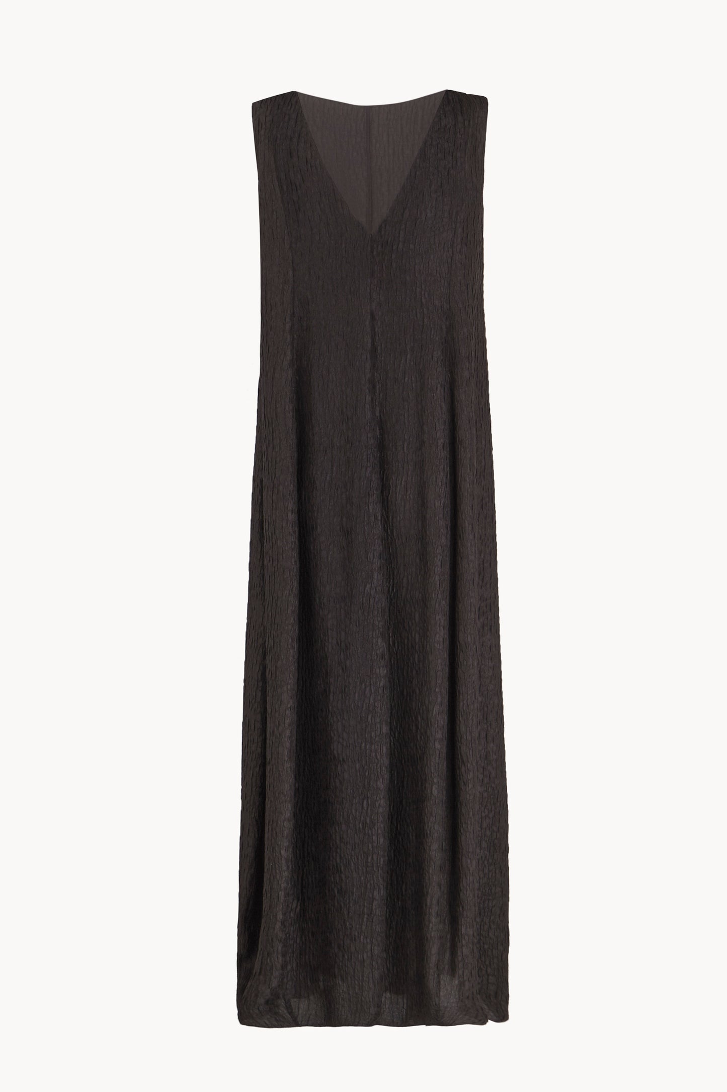 Anhelo, mocha silk balloon maxi dress