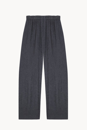 Anhelo, pantalon de chiffon de seda azul