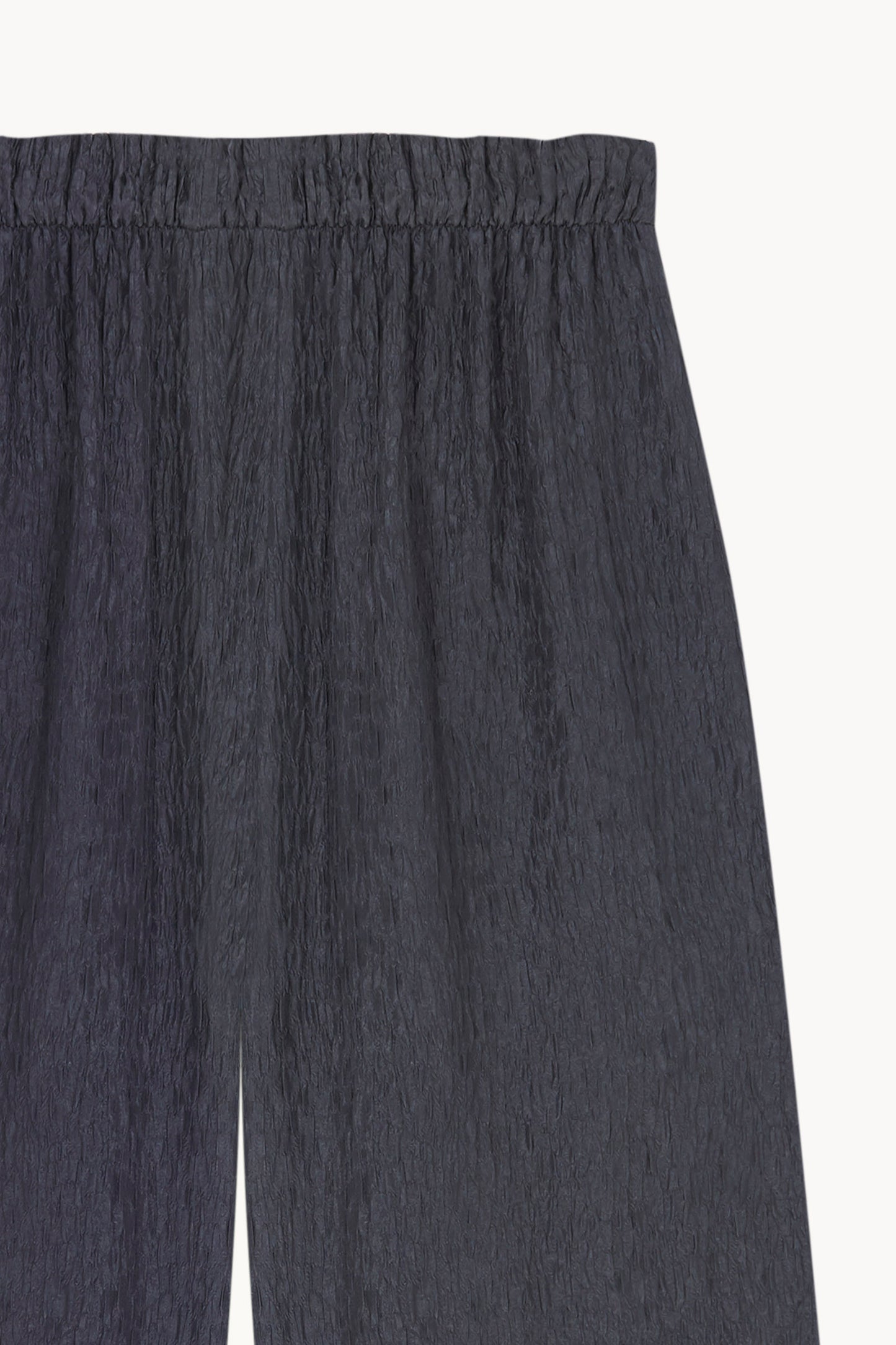 Anhelo, pantalon de chiffon de seda azul
