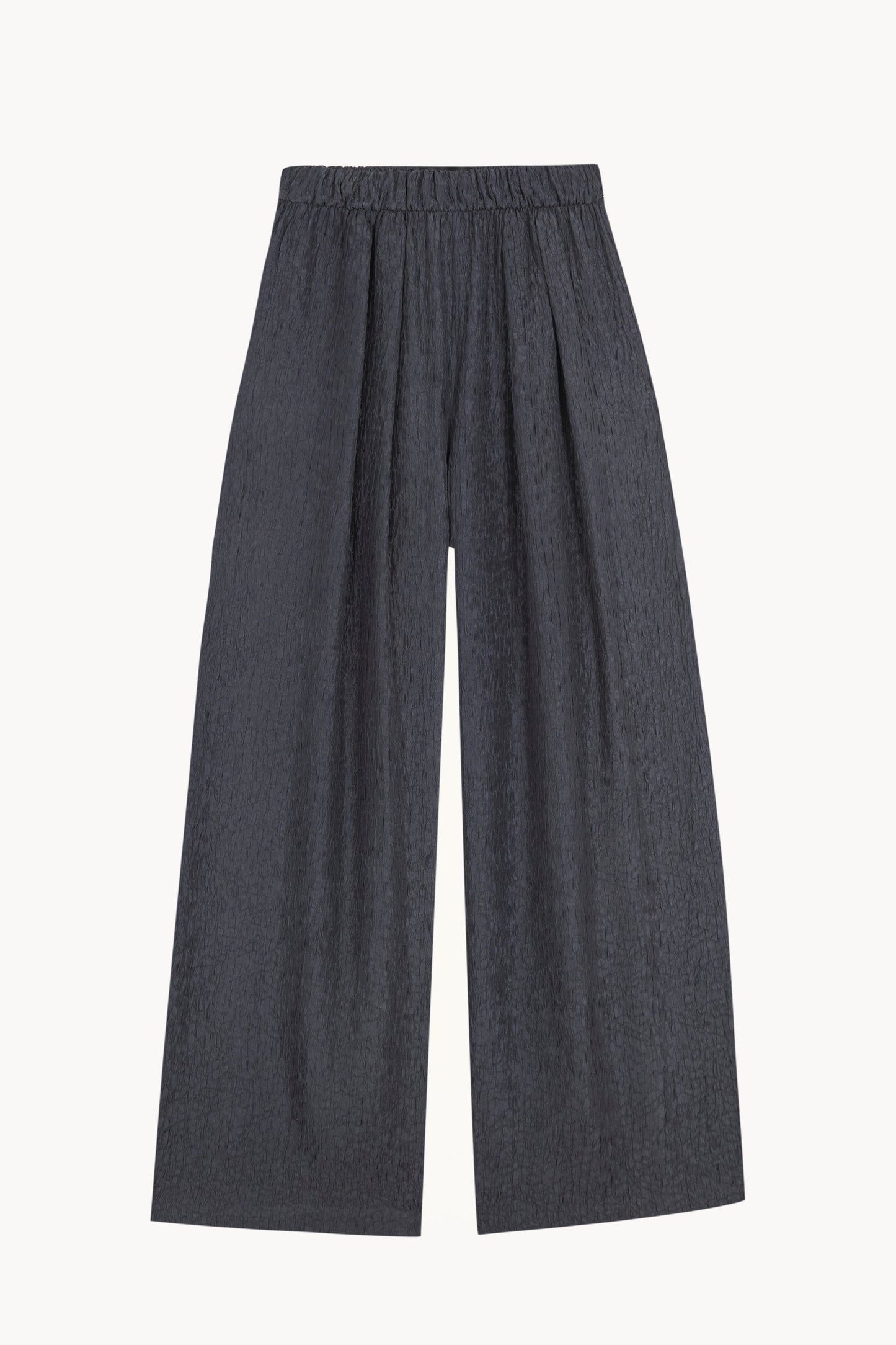 Anhelo, pantalon de chiffon de seda azul