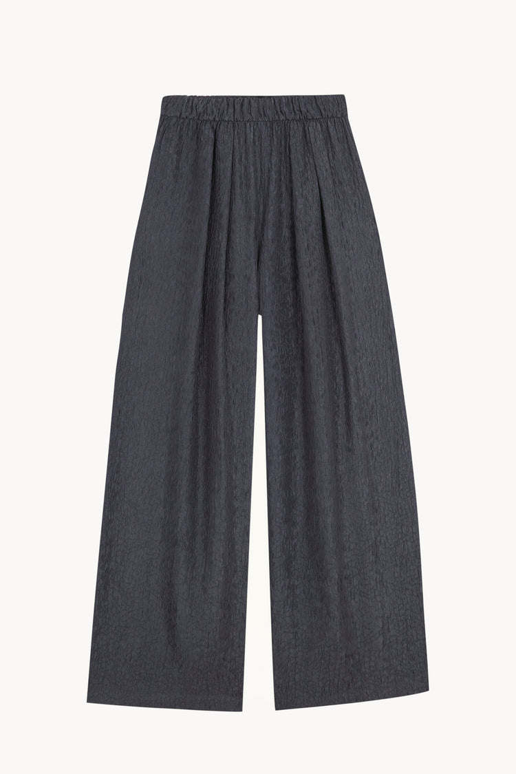 Anhelo, blue chiffon silk trousers