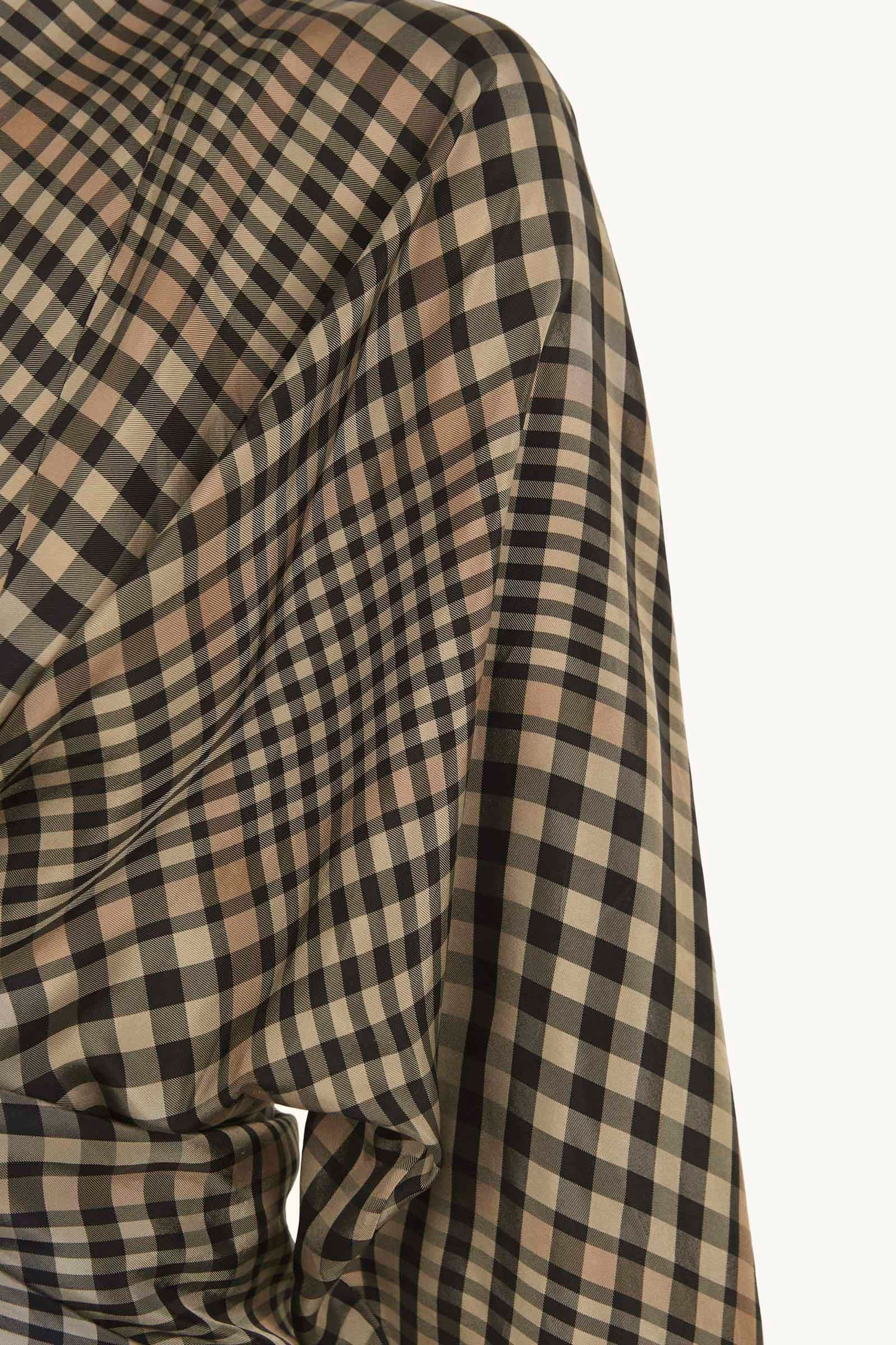 Antes, chaqueta a cuadros de cupro