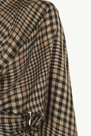 Antes, chaqueta a cuadros de cupro
