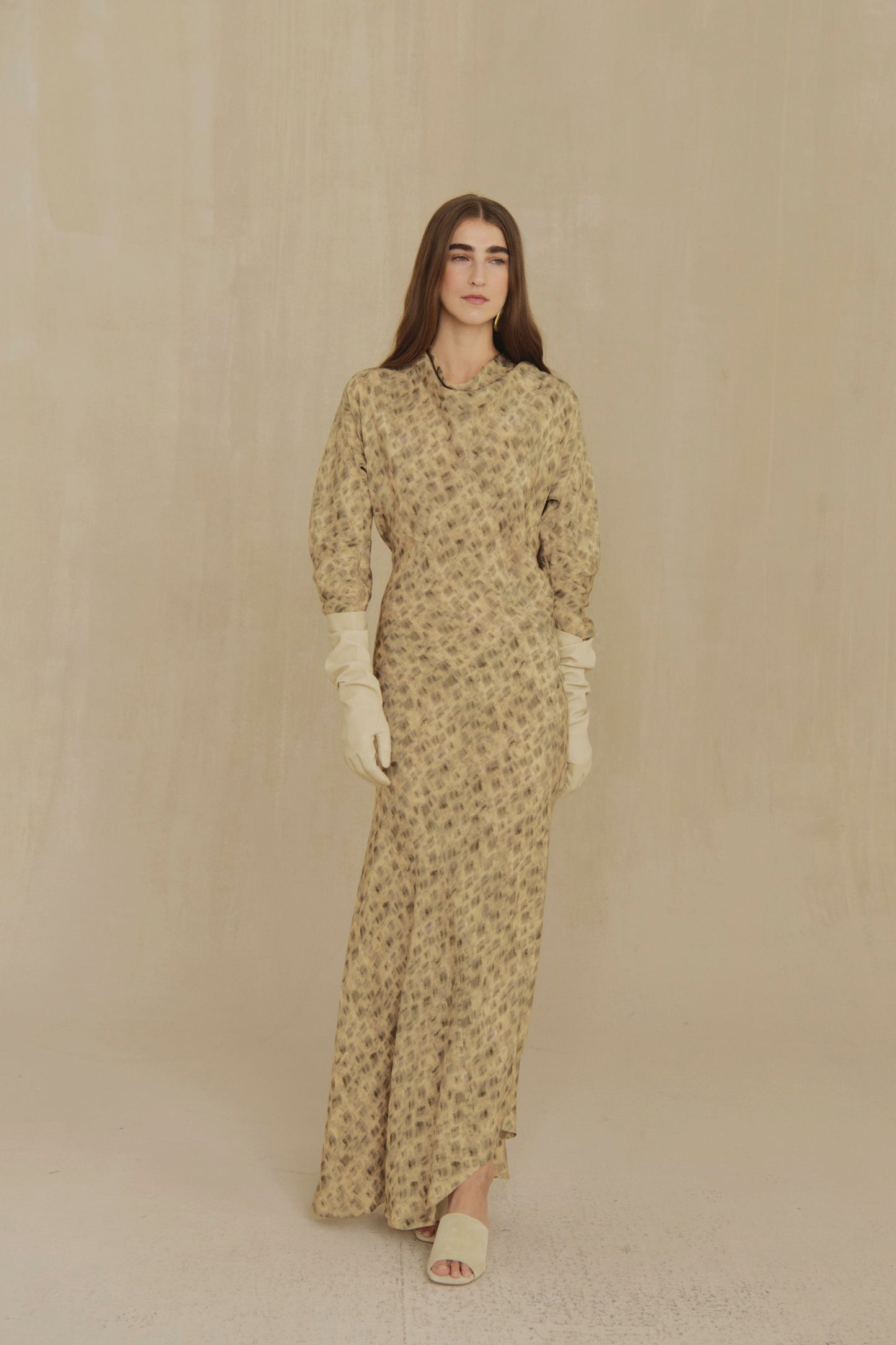 Anthea, cuprò chroma print dress
