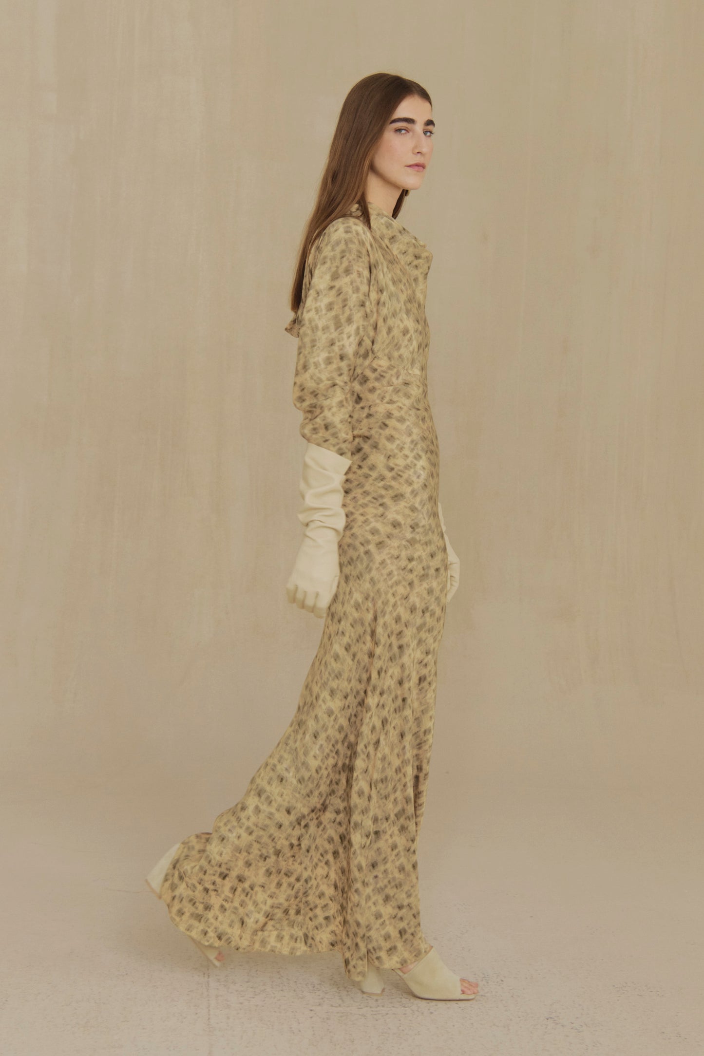 Anthea, cuprò chroma print dress