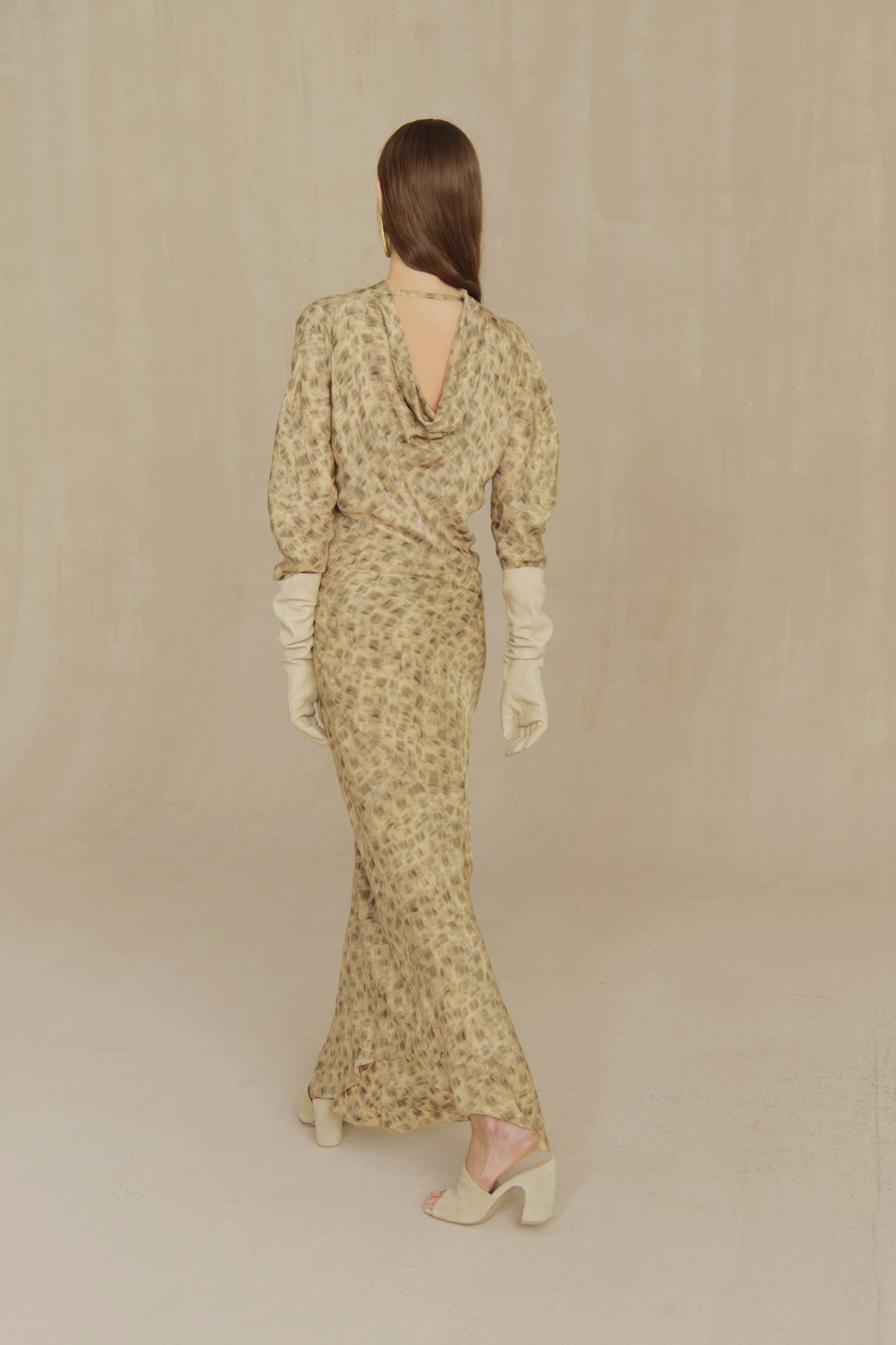 Anthea, cuprò chroma print dress