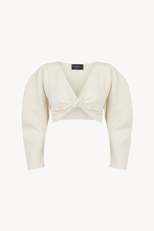 Ara, off white crossed crop top
